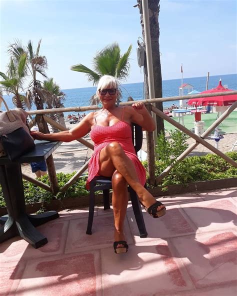 Busty Italian Granny Mature Milf On The Beach Very Hot