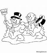 Sneeuwpop Kerst Kleurplaat Schneemann Animaatjes Vorige sketch template