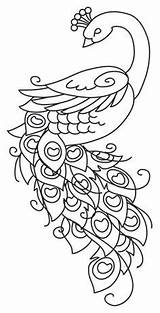 Peacock Embroidery Designs Painting Hand Patterns Outline Glass Coloring Pages Drawing Urbanthreads Machine Sewing Painted Peacocks Drawings Urban Threads Paper sketch template