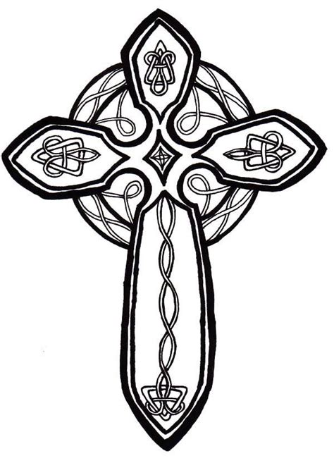 pin  tammy crawford  cross coloring cross coloring page celtic