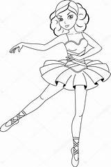 Bailarina Colorir Desenhos sketch template