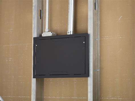 chief pacfc black  wall storage box  concealing av cables   tv  crutchfield