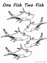 Seuss Fishes Getdrawings Educativeprintable sketch template