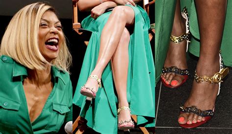 Taraji P Henson In Feet And Crosssed Legs And Sexy Green