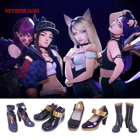 Rolecos Game Lol Cosplay Costumes Group K Da Ahri Lead Vocal Sexy Dress