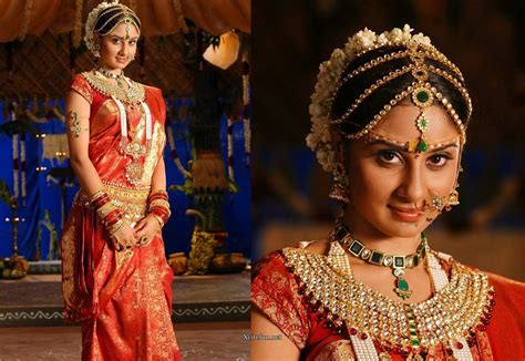 Indian Bridal Traditional Dress Jewelry And Makeup