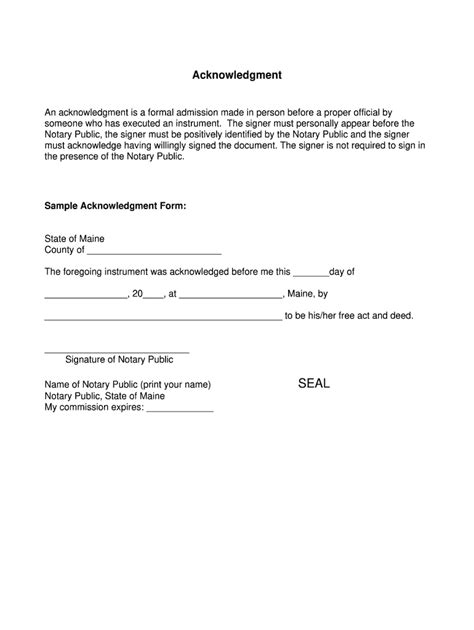 notary template form  template