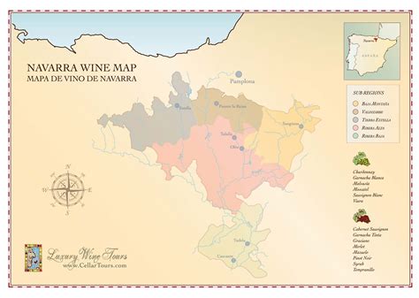 navarra wine region map cellartours
