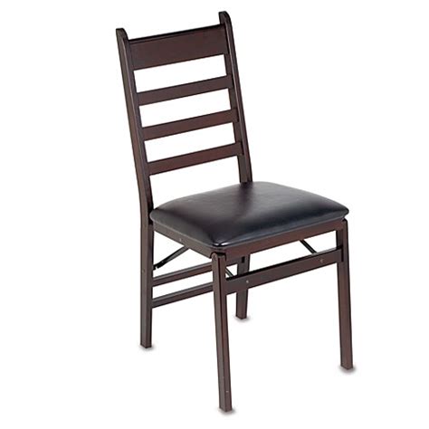 cosco wood folding chair  padded seat bed bath