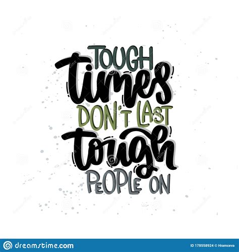 tough times dont  stock vector illustration  motivation