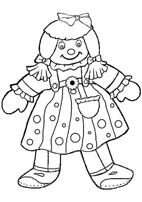doll coloring pages    print
