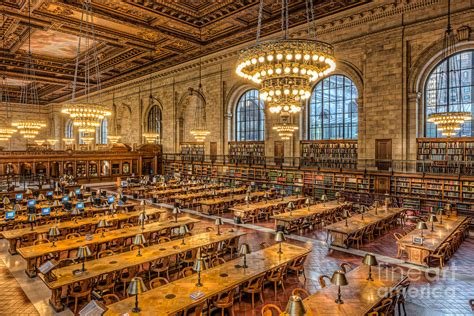 New York Public Library Main Reading Room Ix Photograph By