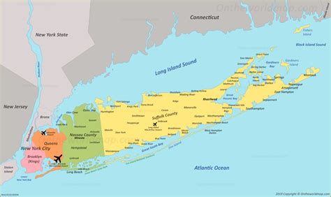 long island map  york usa map  long island