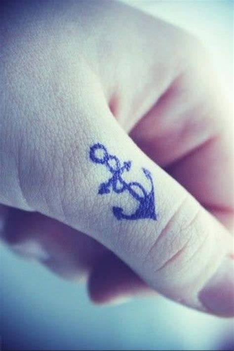 cute small anchor tattoo  thumb