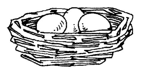 bird eggs  bird nest coloring pages  place  color