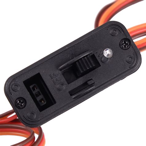 pcs heavy duty rc switch    led pin fits  jr futaba lead connector ebay