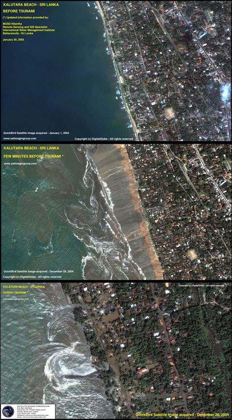 quickbird satellite image tsunami sri lanka satellite imaging corp