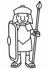 Roman Soldier Drawing Rome Ancient Cartoon Coloring Easy Clip Pages Greek Drawings Romans Clipart Outline Soldiers Colouring Cliparts Netart Draw sketch template