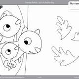 Pages Coloring Finger Little Treetop Family sketch template