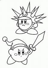 Coloring Smash Bros Super Pages Kirby Line Library Popular Clipart Coloringhome sketch template