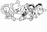 Pooh Winnie Coloring Pages Baby Cute Tigger Drawing Christmas Tiger Piglet Fall Colouring Drawings Print Printable Getcolorings Color Getdrawings Paintingvalley sketch template