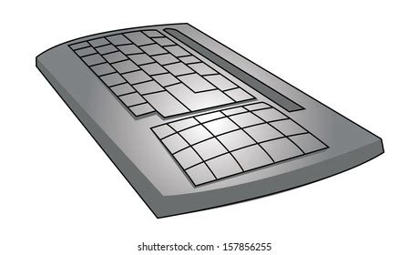 vector blank keyboard layout computer input stock vector royalty