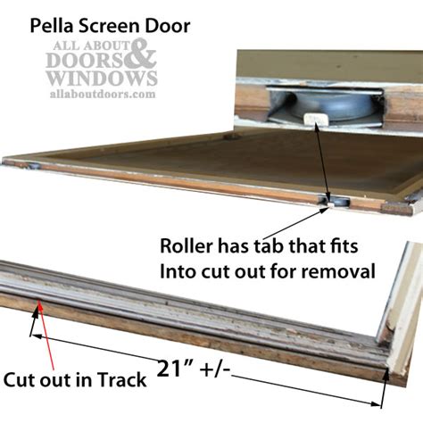 adjustment screw  pella screen door roller assembly