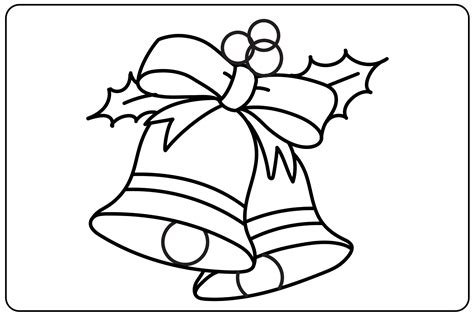 christmas bells coloring page  kids graphic  saritakidobolt