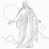 Coloring Jesus Light Pages Lds Related sketch template