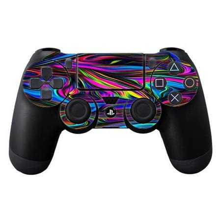 skins decals  ps playstation  controller neon color swirl glass walmartcom