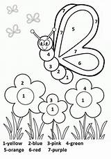 Spring Kindergarten Printable Worksheet Kids Worksheets Coloring Pages Preschool Sheets Drawing Activities Activity Number Crafts Sheet Printables Fun Butterfly Color sketch template
