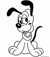 Coloring Pages Pluto Disney Popular sketch template