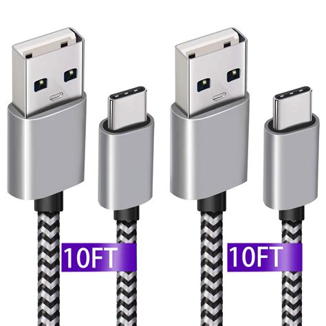 usb  charger cable ft  pack samsung galaxy   charging cableextra long fast nylon usb