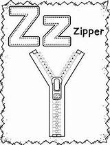 Letter Sheet Color Craft Preschool Zipper Coloring Worksheet Worksheets Teacherspayteachers sketch template