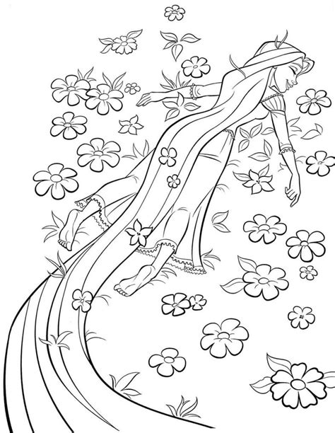 pretty  fabulous rapunzel coloring pages  coloring rapunzel