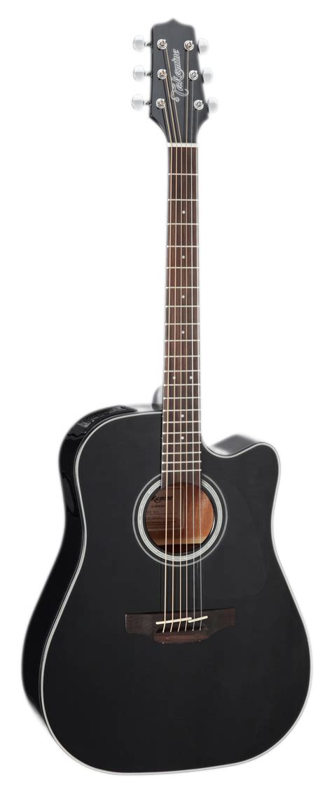 takamine gdce dreadnought cutaway acoustic electric guitar black