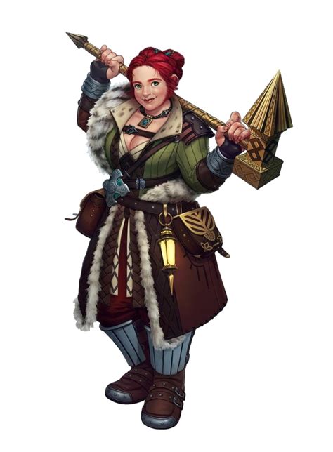 Female Dwarf Fighter Adventurer Pathfinder Pfrpg Dnd Dandd 3 5 5e 5th