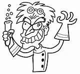 Mad Coloring Pages Getcolorings Scientist  sketch template