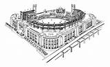 Cardinals Dodgers Busch Mlb Stadiums Template sketch template