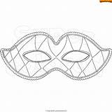 Arlequin Masque Supercolored Masques Coloriages sketch template