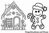 Coloring Kids Gingerbreadman Gingerbreadhouse Chrsitmas Print Craft Color sketch template