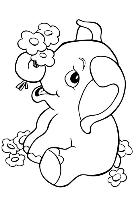 coloring book pages elephant coloring page coloring pages animal