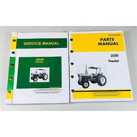 service manual parts catalog set  john deere  tractor repair shop book walmartcom