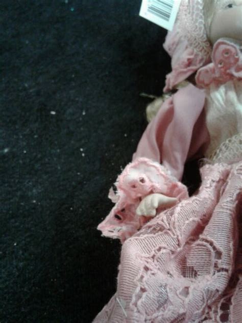 Fragile Porcelain Hand Made Doll Pink And Tan New Unique Ebay