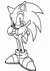 Sonic Coloring Pages Color Kids Print sketch template