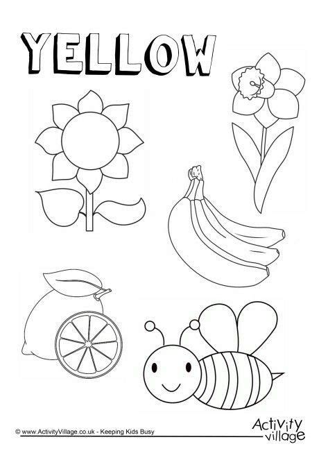 ideas yellow coloring pages  toddlers home family style