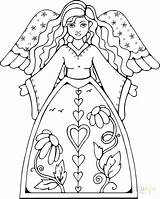 Coloring Angel Gabriel Pages Getcolorings Printable Color sketch template