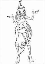 Winx Coloring Club Pages Enchantix sketch template