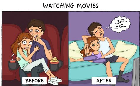 9 funny comics that compare life before and after marriage