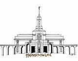 Temple Timpanogos Lds Coloring Pages Printable Mount Drawing Bountiful sketch template